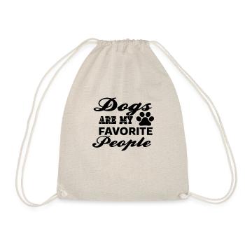 Les chiens sont mes personnes préférées - Sac de sport léger - nature - Devant