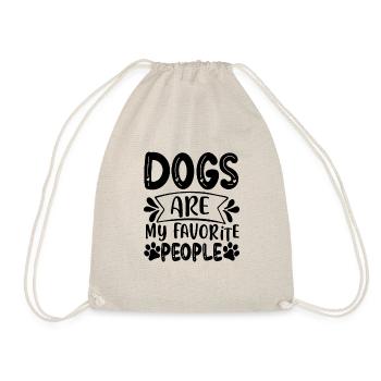 Les chiens sont mes personnes préférées - Sac de sport léger - nature - Devant