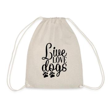 Vie Amour Chiens - Sac de sport léger - nature - Devant