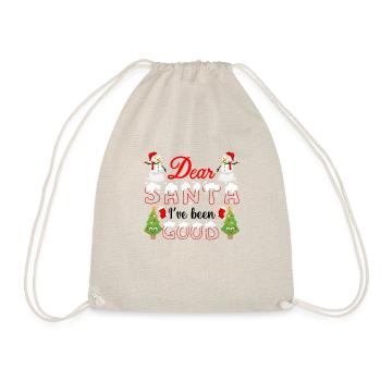 CHER PÈRE NOËL, JE ME SUIS BIEN COMPORTÉ Noël moche - Sac de sport léger - nature - Devant