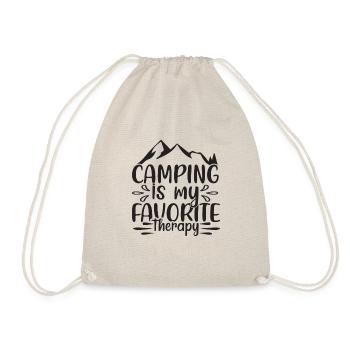 Camping is my favorite therapy - Drawstring Bag - nature - Front