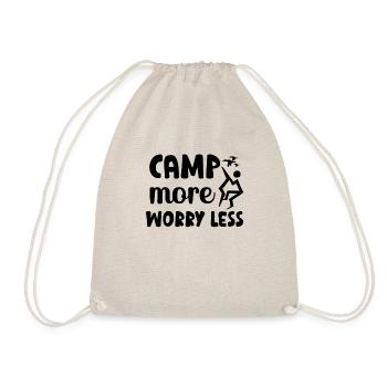 Vacances amoureux de la nature Camping dicton amusant - Sac de sport léger - nature - Devant
