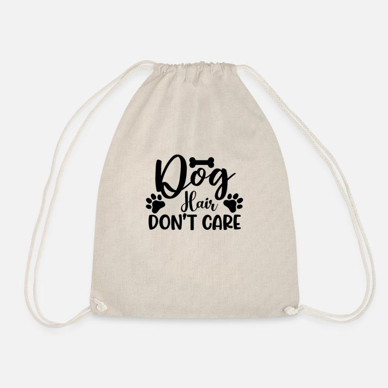 Dogs because humans suck - Drawstring Bag - nature