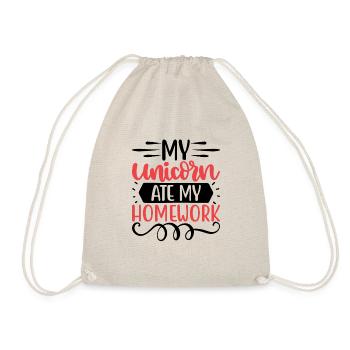 Ma licorne a mangé mes devoirs - Sac de sport léger - nature - Devant