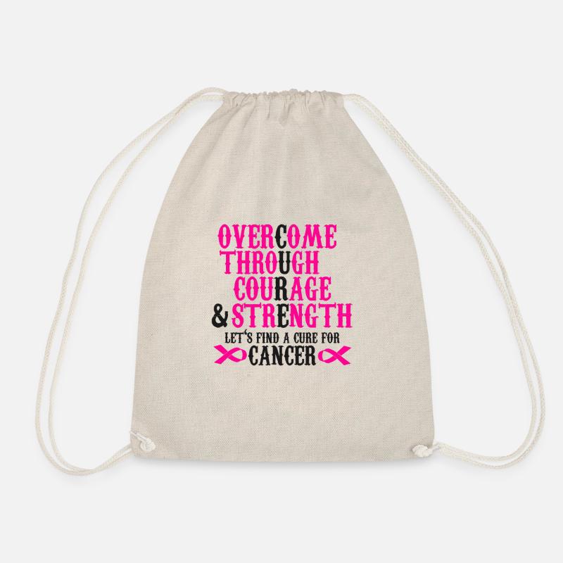 Breast Cancer Awareness - Drawstring Bag - nature
