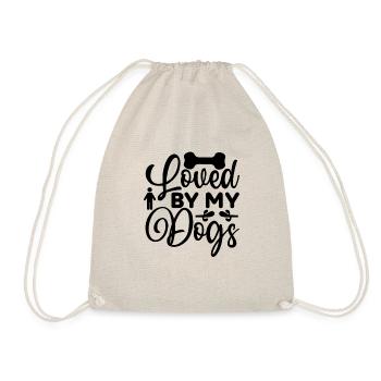 Aimé par mes chiens - Sac de sport léger - nature - Devant