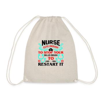 Nurse - Drawstring Bag - nature - Front