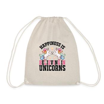 Le bonheur, c’est croire en la licorne licorne - Sac de sport léger - nature - Devant