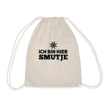 I'm here Smutje - Cook Sailing Motivation - Drawstring Bag - nature - Front