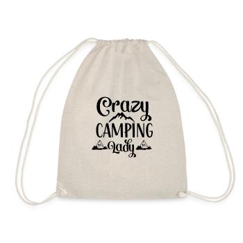 Vacances amoureux de la nature Camping dicton amusant - Sac de sport léger - nature - Devant