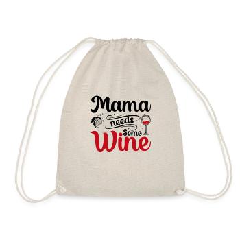 Maman a besoin de vin - Sac de sport léger - nature - Devant