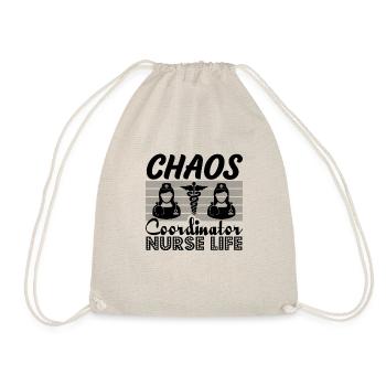 Chaos Coordinator Nurse Nurse Life - Drawstring Bag - nature - Front