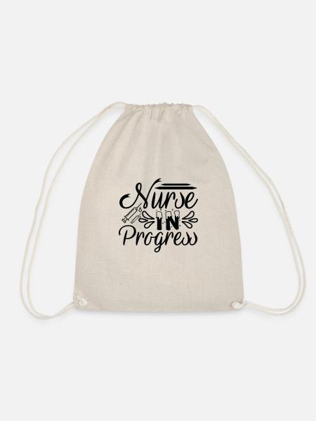 Krankenschwester in Progress - Turnbeutel - Natur