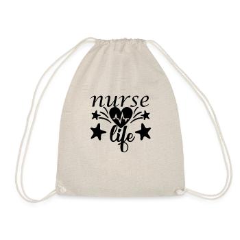 Nurse life - Drawstring Bag - nature - Front