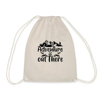 Hiking Hikers Camping funny saying - Drawstring Bag - nature - Front