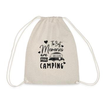 Camping Erinnerungen Urlaub - Turnbeutel - Natur - Vorne