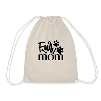Fur Mom - Drawstring Bag - nature - Front