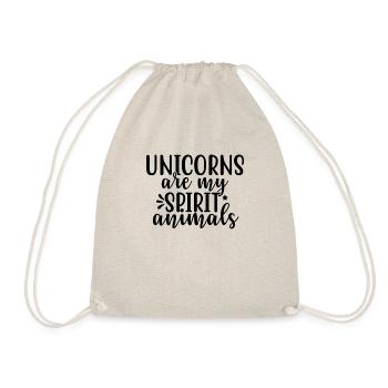Les licornes sont mes animaux spirituels Licorne - Sac de sport léger - nature - Devant