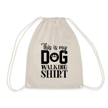 This is my Gassi Shirt - Drawstring Bag - nature - Front