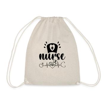 Nurse Life - Drawstring Bag - nature - Front