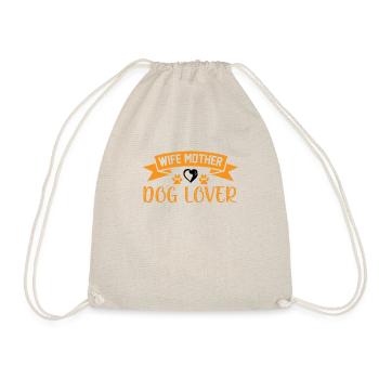 Femme Mère Chien amoureux - Sac de sport léger - nature - Devant