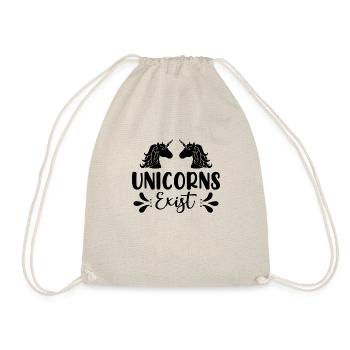 Unicorns exist Unicorn - Drawstring Bag - nature - Front
