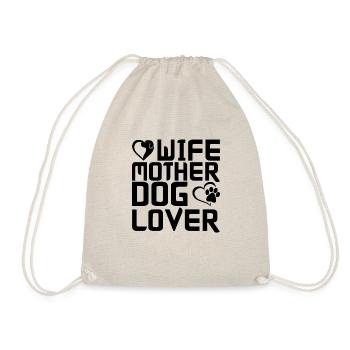 Femme Mère Chien amoureux - Sac de sport léger - nature - Devant