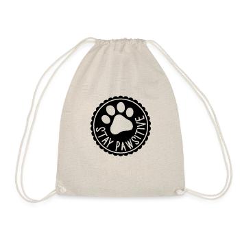 Stay Pawsitive - Drawstring Bag - nature - Front