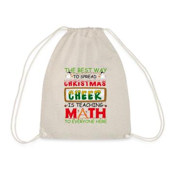 Ugly Christmas Mathe-Lehrer Ugly Christmas Sweater - Turnbeutel - Natur - Vorne