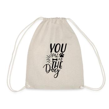 you me and the dog - Drawstring Bag - nature - Front