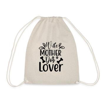 Femme Mère Chien amoureux - Sac de sport léger - nature - Devant