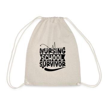 Survivor of the nursing school - Drawstring Bag - nature - Front