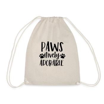 Pawsitively Admirable - Drawstring Bag - nature - Front