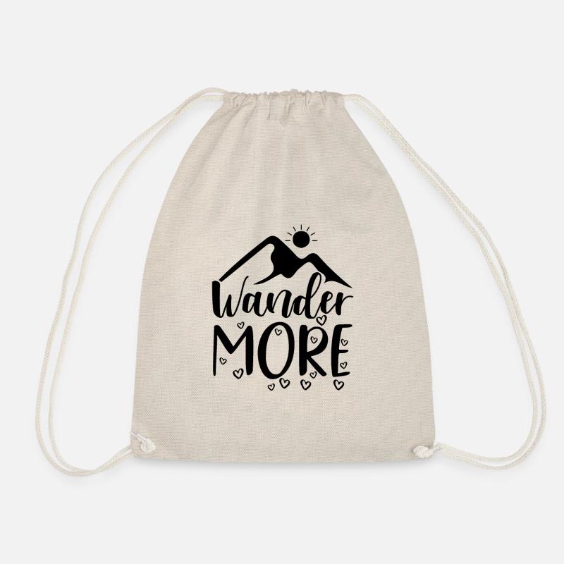 Wandert mehr Wandershirt - Turnbeutel - Natur