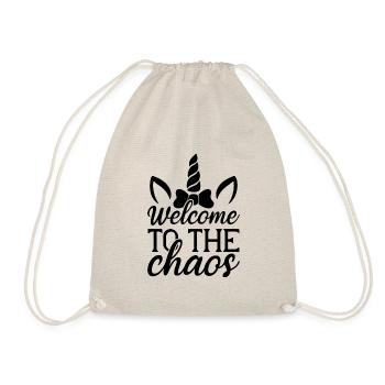 Welcome to Chaos Unicorn - Drawstring Bag - nature - Front