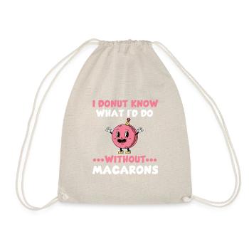 Drôle de macaron et jeu de mots beignet - Sac de sport léger - nature - Devant