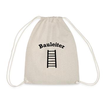 Bauleiter Outfit Handwerker - Turnbeutel - Natur - Vorne