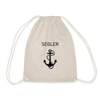 Segler Anker Segeln Matrose Sport Hobby - Turnbeutel - Natur - Vorne