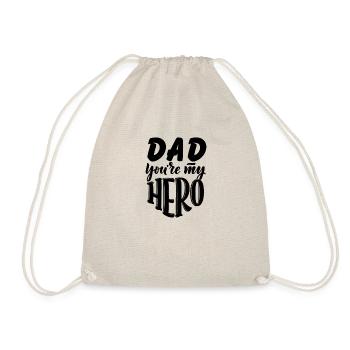 Papa, tu es mon héros - Sac de sport léger - nature - Devant