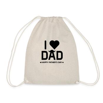 I love dad - Drawstring Bag - nature - Front