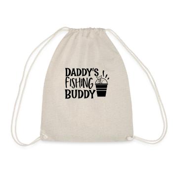Daddy's fishing buddy - Drawstring Bag - nature - Front