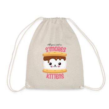 All You Need Is Smores Kittens - Drawstring Bag - nature - Front