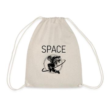 Space Astronaut Weltraum Aliens - Drawstring Bag - nature - Front