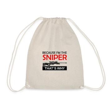 Parce que je suis le Sniper, c’est pourquoi Scharfschütze - Sac de sport léger - nature - Devant