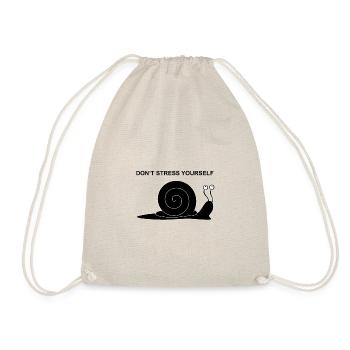 Don't stress yourself Snail - Drawstring Bag - nature - Front