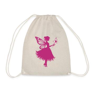 Magical fairy with flower - Drawstring Bag - nature - Front
