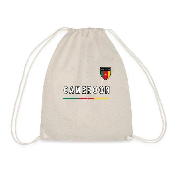 Cameroun Cameroun Drapeau Drapeau Armoiries Idée cadeau - Sac de sport léger - nature - Devant