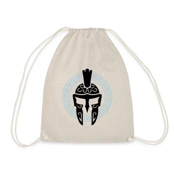 spartaner helm symbol spartan sparta - Turnbeutel - Natur - Vorne