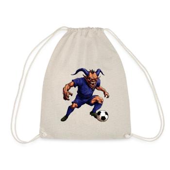 Teufel Fussballer - Turnbeutel - Natur - Vorne
