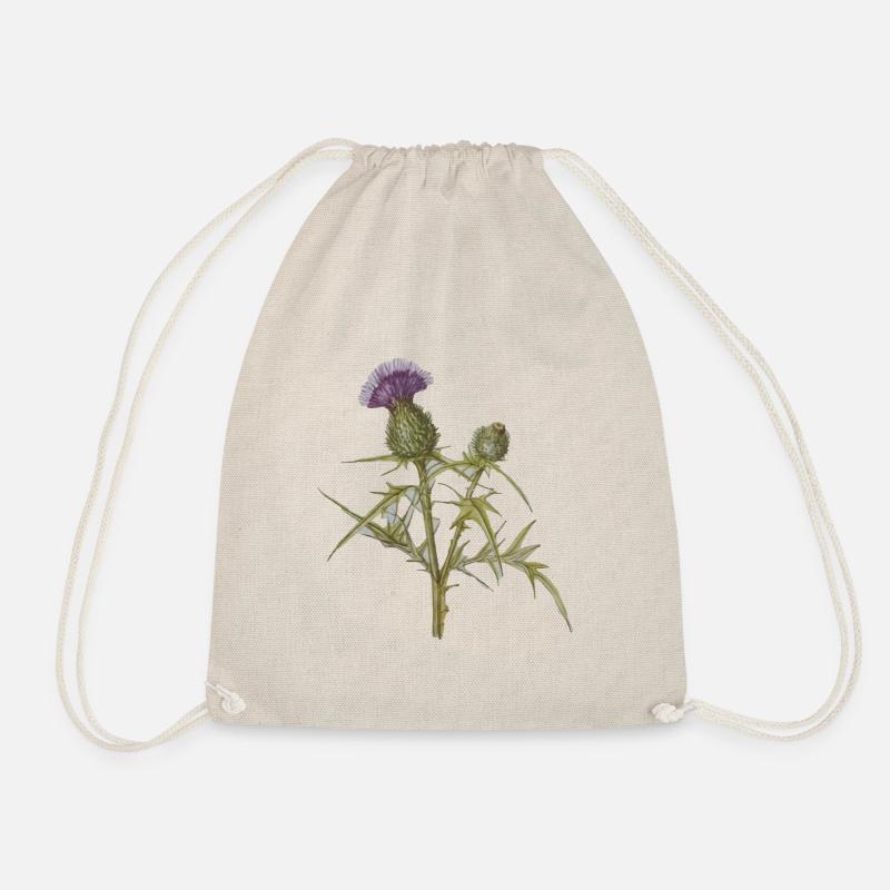 thistle - Drawstring Bag - nature